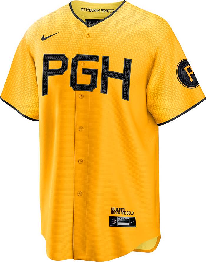 Pittsburgh Pirates Official 2021 MLB Jersey in Black/Yellow