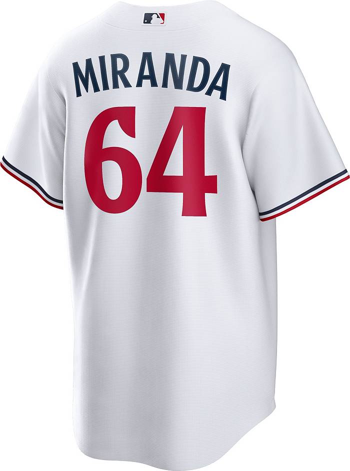 Nike Men's Minnesota Twins José Miranda #65 White Home Cool Base Jersey