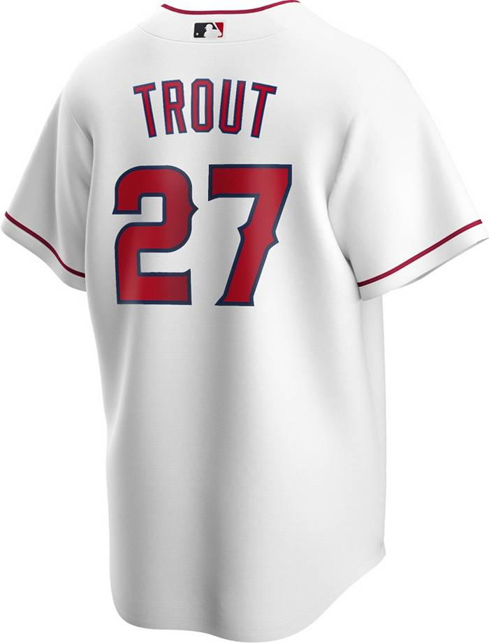 Youth Los Angeles Angels Mike Trout #27 Navy T-Shirt