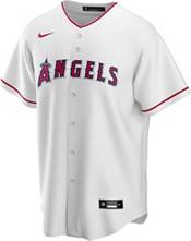 Nike Men's Replica Los Angeles Angels Mike Trout #27 Grey Cool