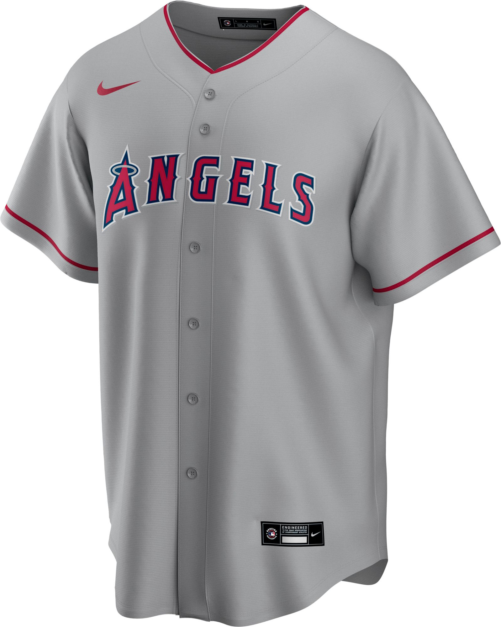 Angels No27 Mike Trout Grey Road Women's Stitched Jersey