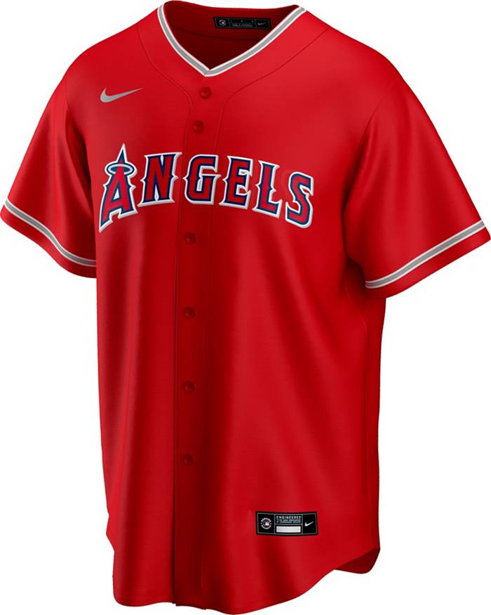 Los Angeles Angels One Piece Baseball Jersey Red - Scesy