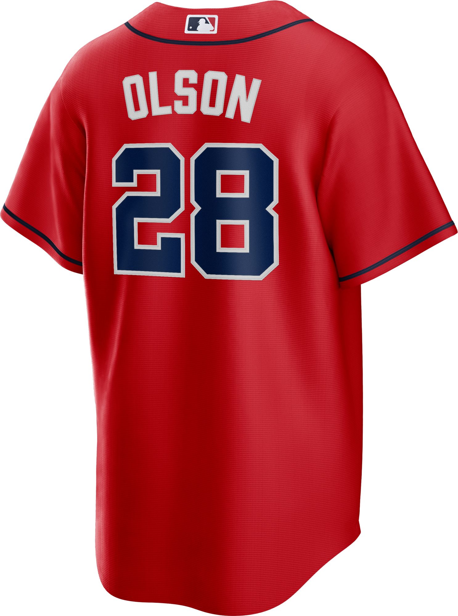 Nike Men's Atlanta Braves Matt Olson #28 Red Cool Base Jersey product image