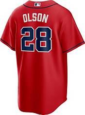 Matt Olson #28 Atlanta Braves Navy Cool Base Stitched Jersey