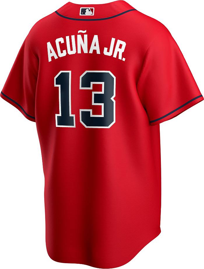 Men's Atlanta Braves Ronald Acuna Jr. Nike Navy Alternate Replica Player  Name Jersey