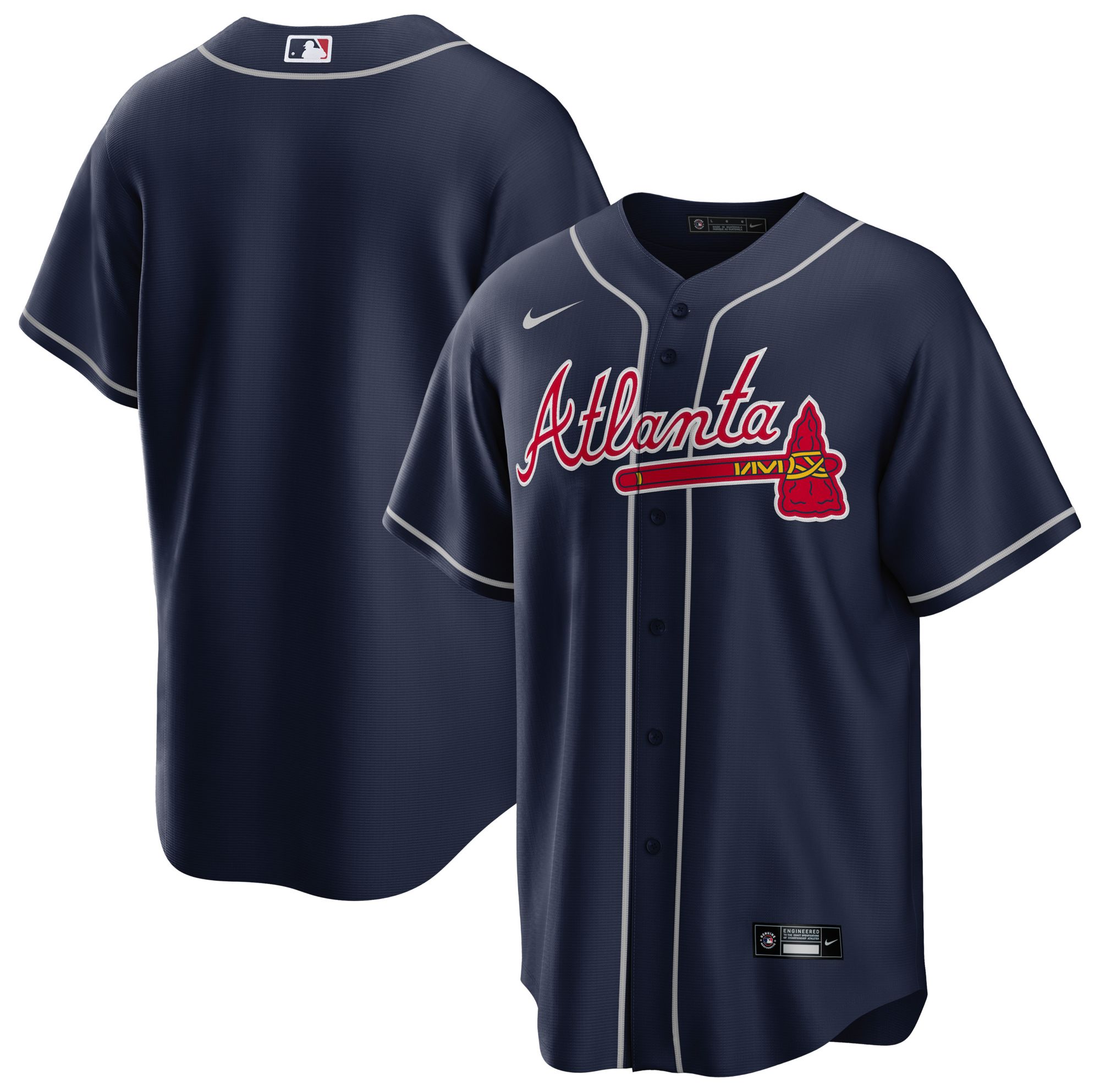Nike Men's Atlanta Braves Navy Replica Jersey product image