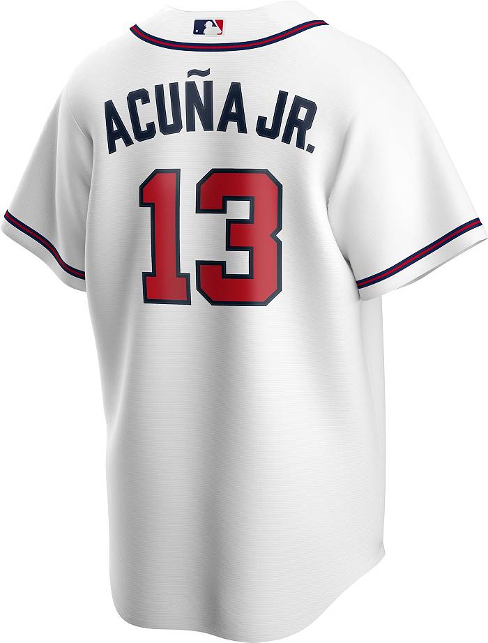 Men's Atlanta Braves Ronald Acuña Jr. Nike White 2021 World Series  Champions Replica Player Jersey