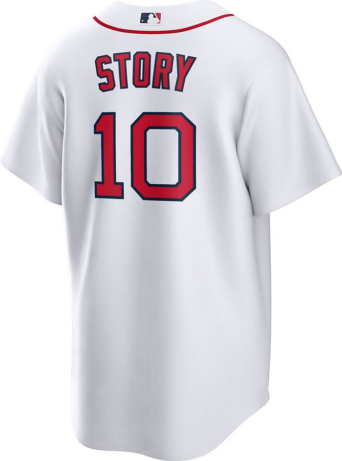 Nike Men's Boston Red Sox Trevor Story #10 White Home Cool Base Jersey