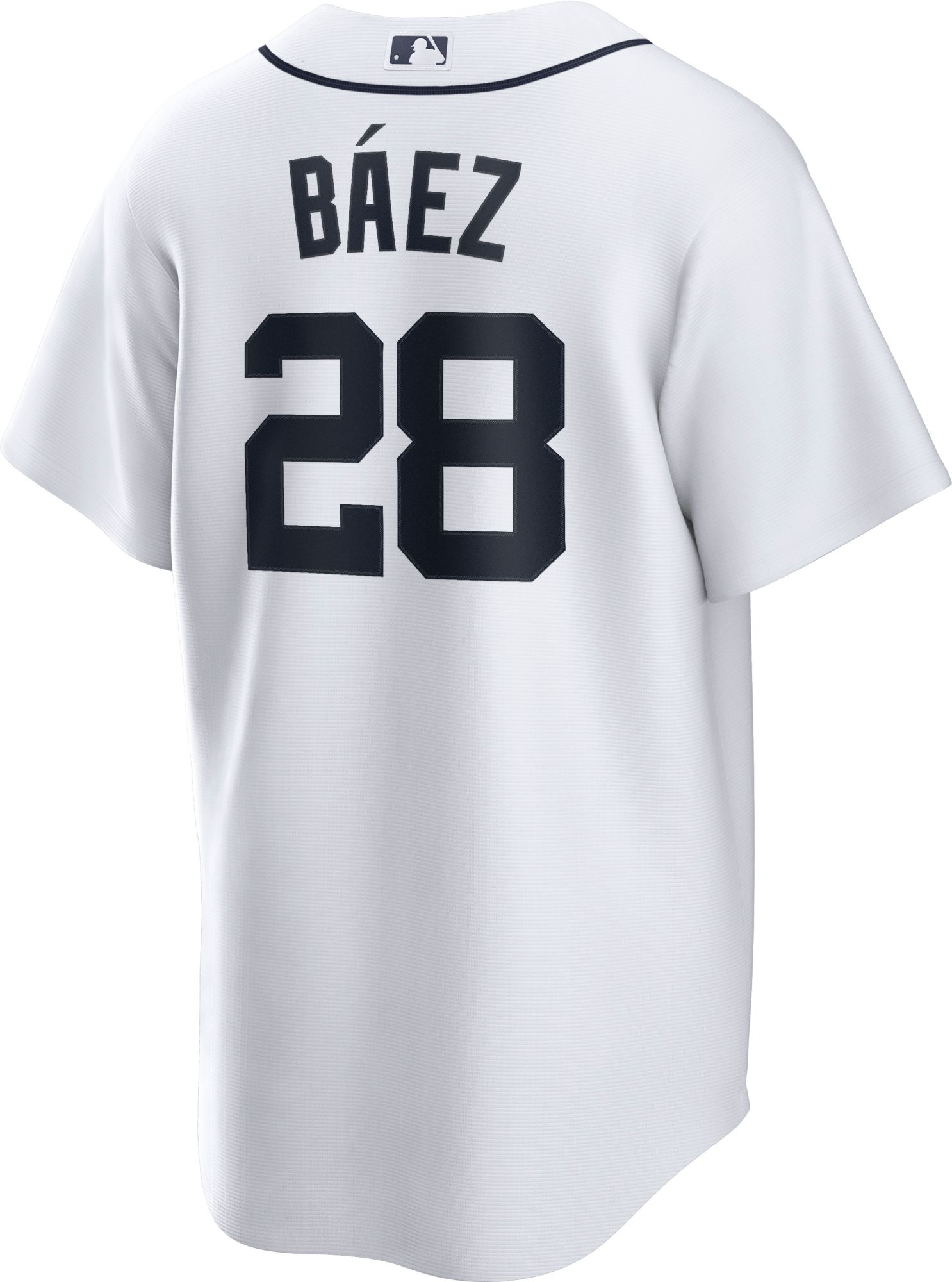 Nike Men's Detroit Tigers Javier Báez #28 White Home Cool Base Jersey