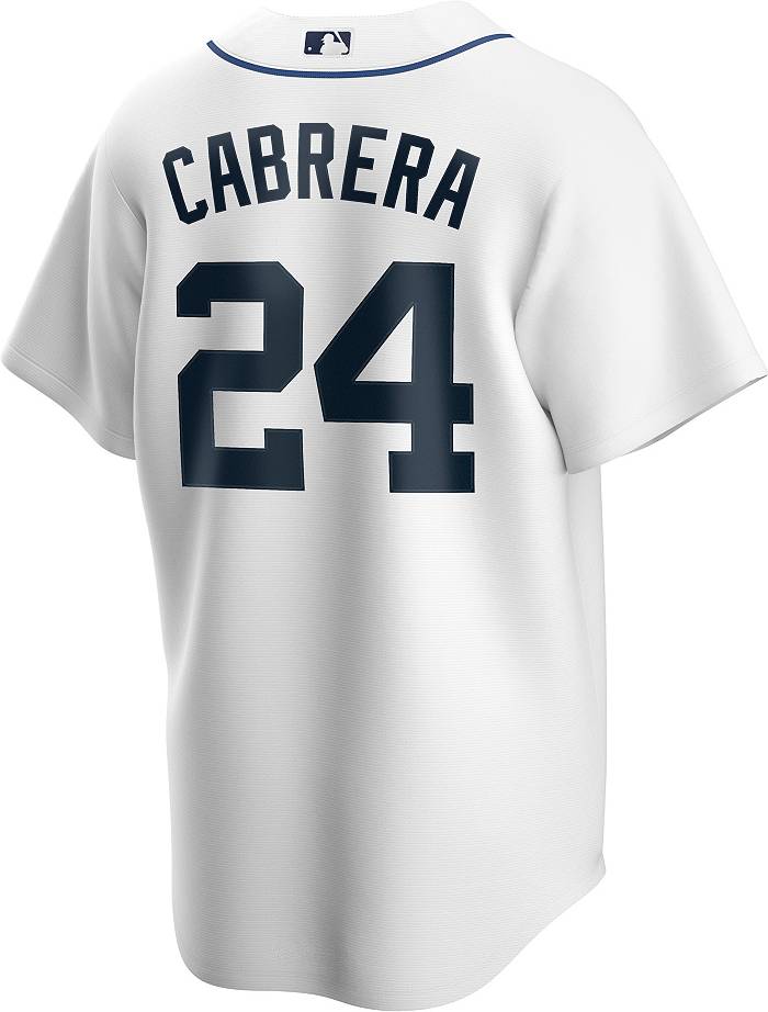 Nike Men's Detroit Tigers Miguel Cabrera #24 White Cool Base Jersey