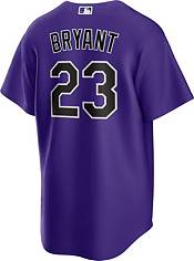 Nike Men's Colorado Rockies Kris Bryant #23 Purple Cool Base Alternate 4 Jersey product image