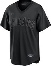 Nike Men's Chicago Cubs Black Cool Base Blank Jersey product image