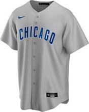 Nike Men's Replica Chicago Cubs Javier Baez #9 Grey Cool Base Jersey product image