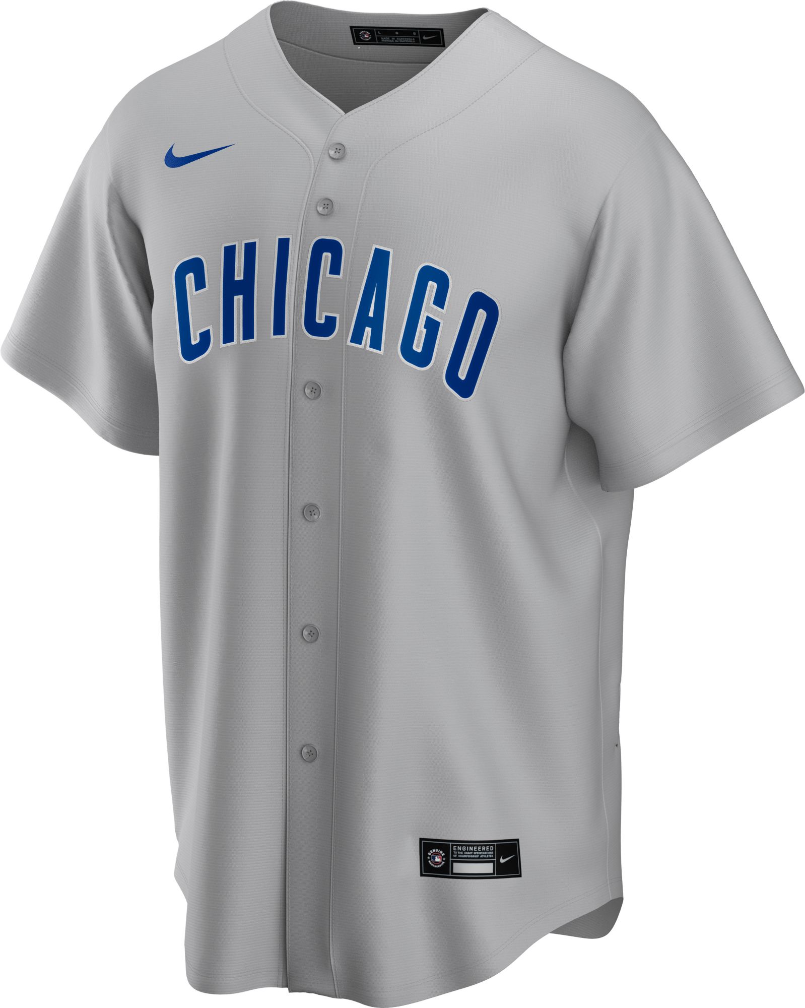 Nike Men's Replica Chicago Cubs Anthony Rizzo #44 Grey Cool Base Jersey product image
