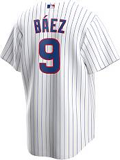 Nike Men's Replica Chicago Cubs Javier Baez #9 White Cool Base Jersey product image