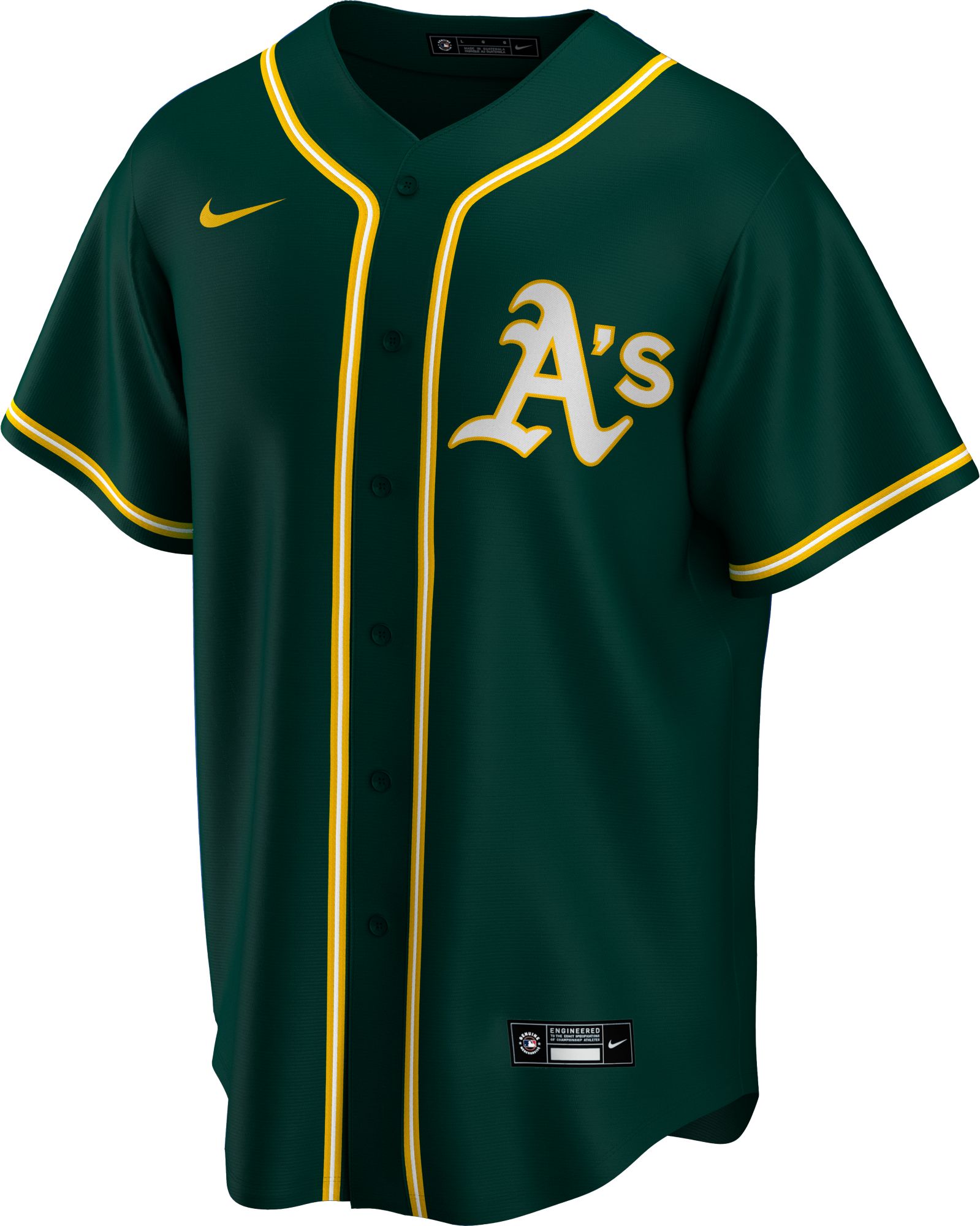 Nike Men's Replica Athletics Matt Chapman #26 Green Cool Base Jersey product image