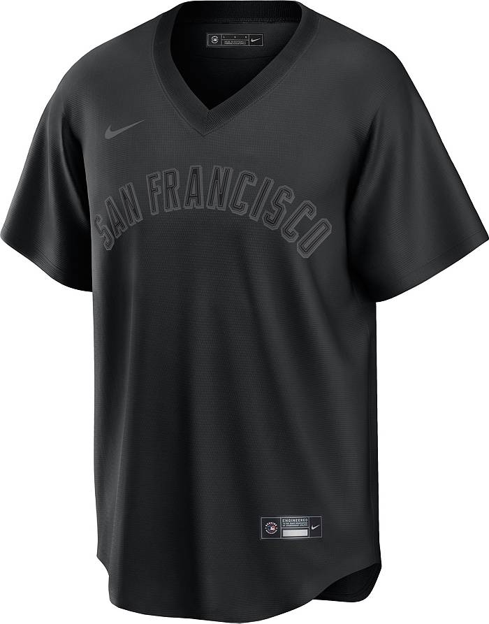 Men's San Francisco Giants Nike Black Alternate Replica Team Jersey