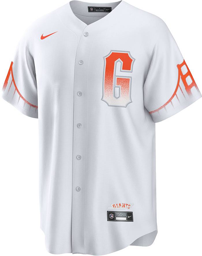 Men's Nike Cream San Francisco Giants Home Authentic Team Logo Jersey