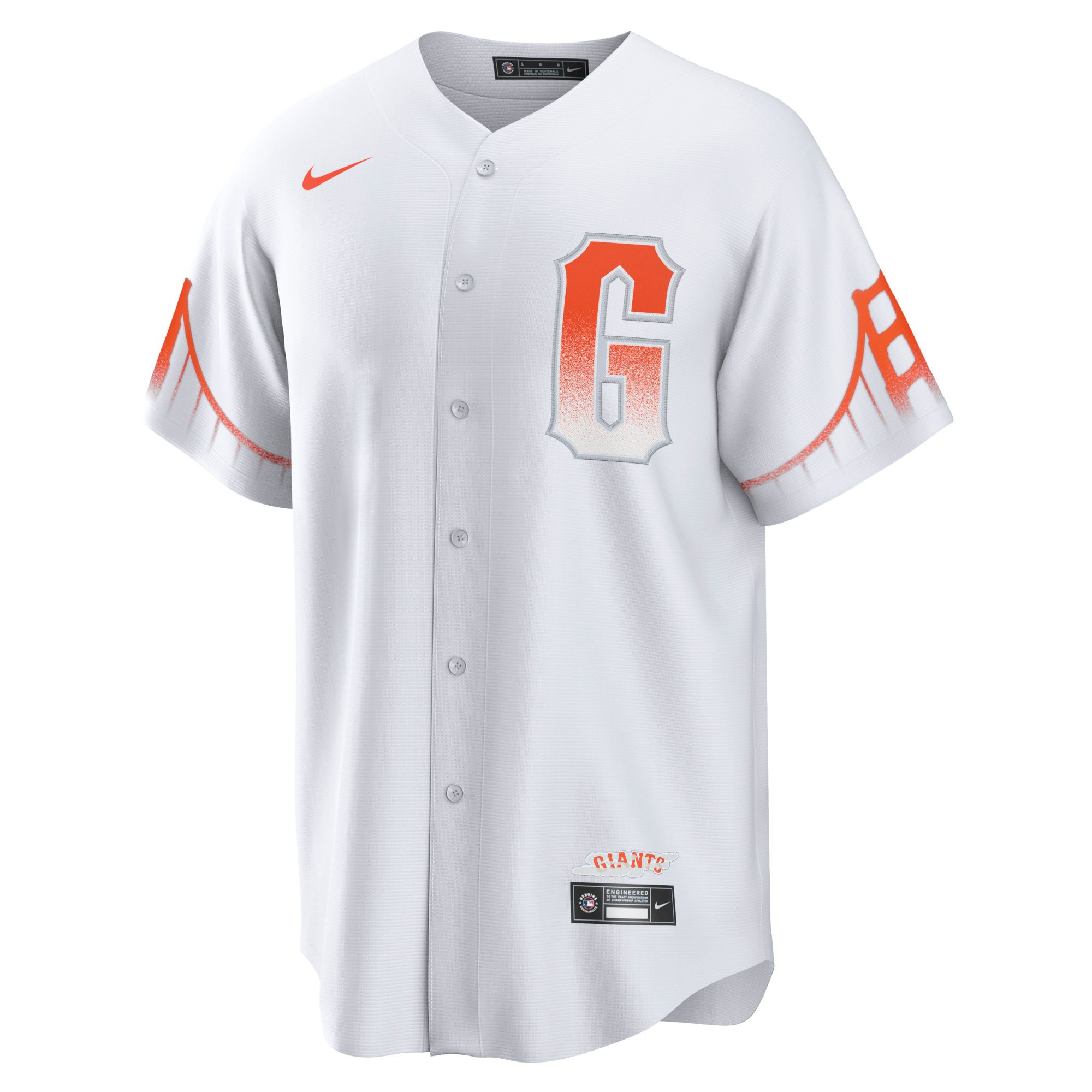 Nike Men's San Francisco Giants White 2021 City Connect Cool Base Jersey