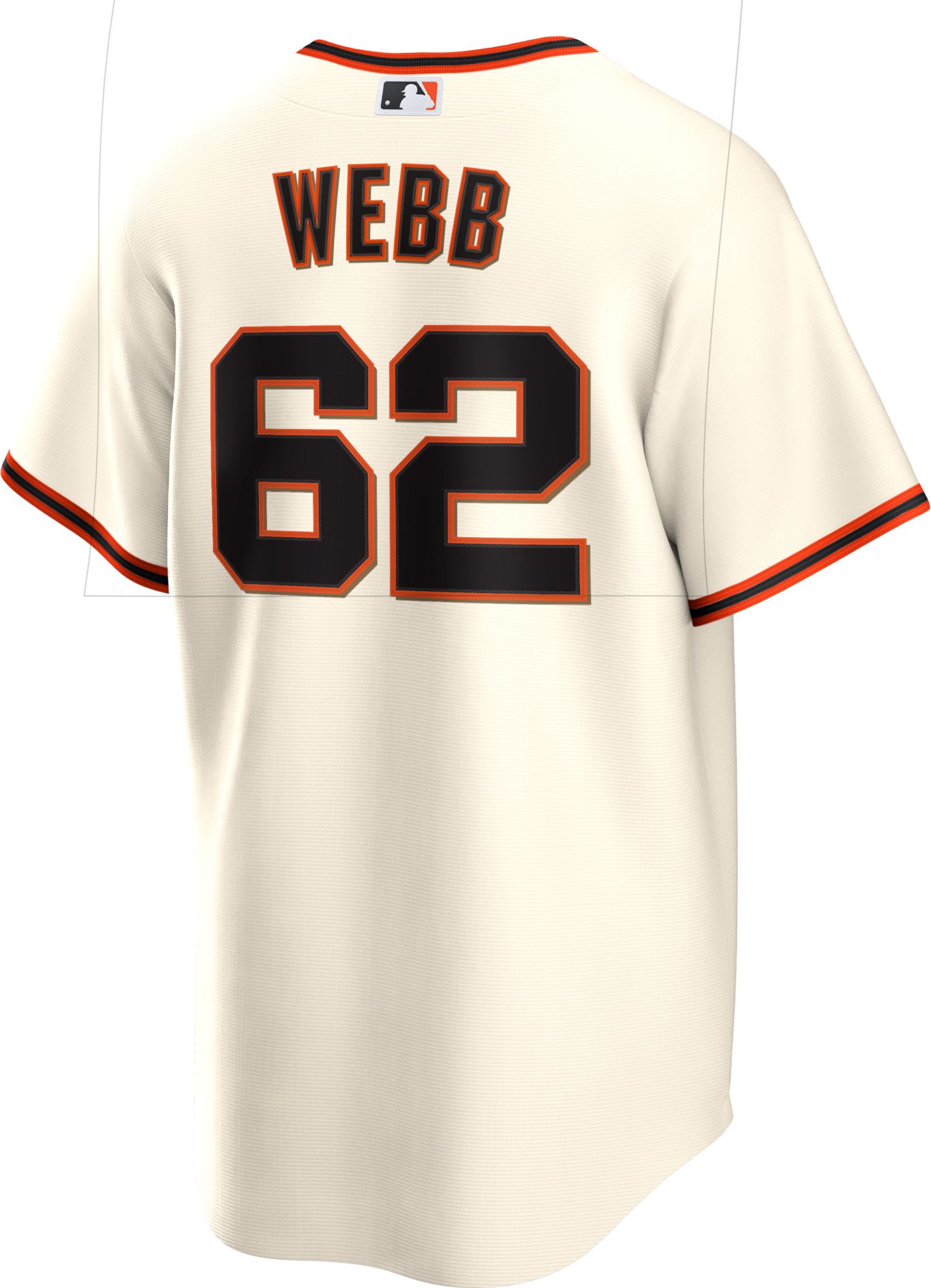 Nike Men's San Francisco Giants Logan Webb #62 Cream Cool Base Home Jersey product image