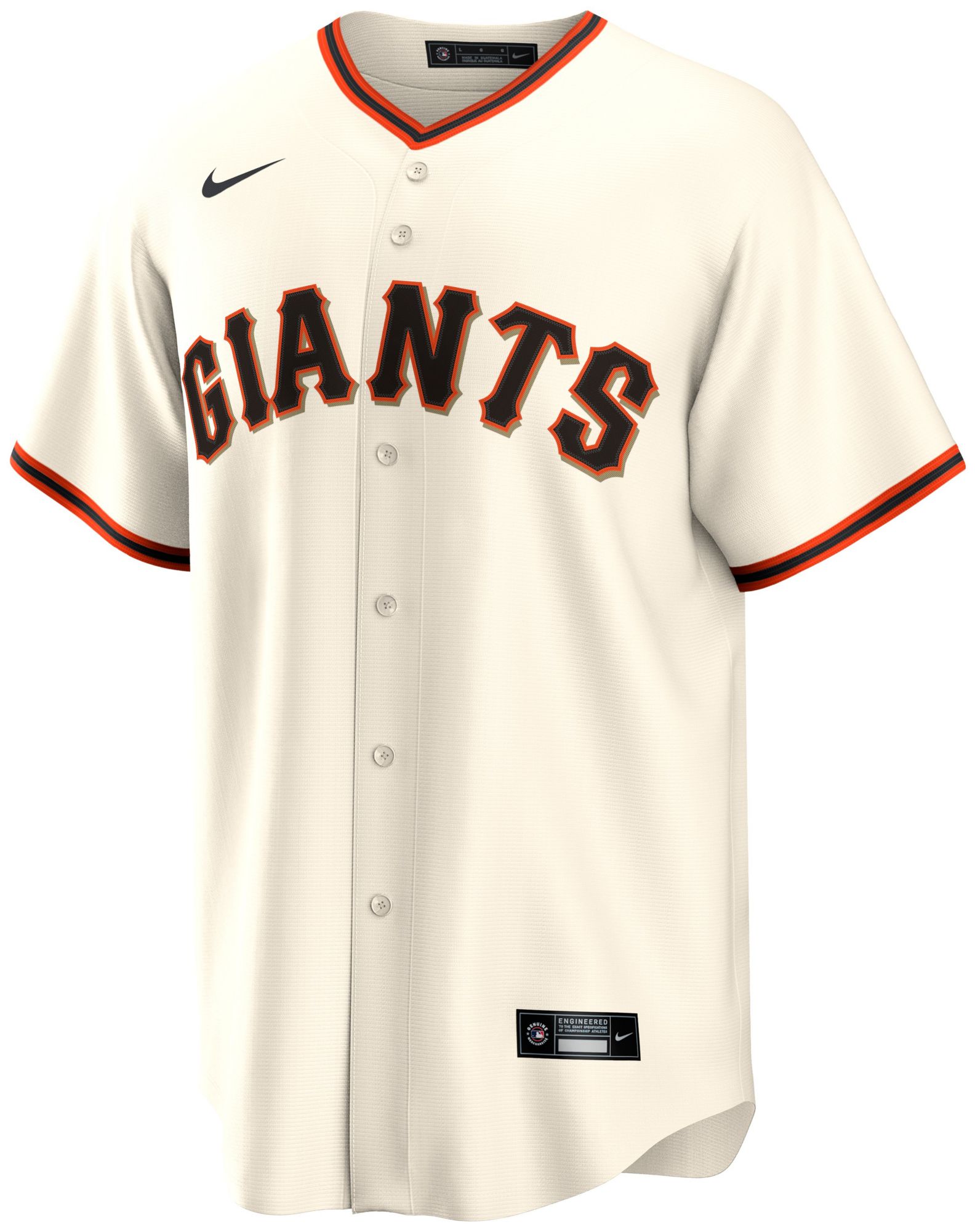 Nike Adult San Francisco Giants Willy Adames #2 Cream Replica Jersey product image