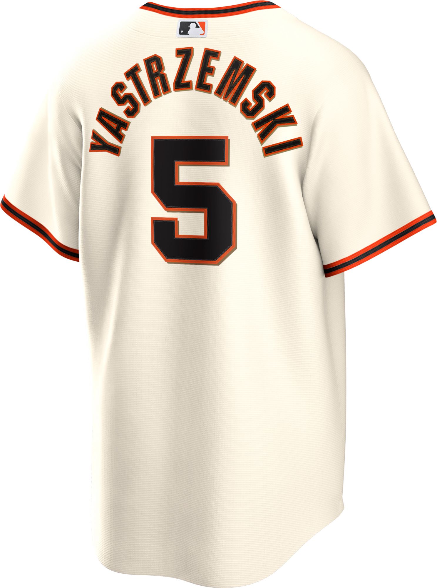 Nike Men's San Francisco Giants Mike Yastrzemski #5 Cream Cool Base Jersey product image
