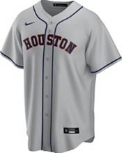 Nike / Men's Replica Houston Astros Alex Bregman #2 Grey Cool Base Jersey