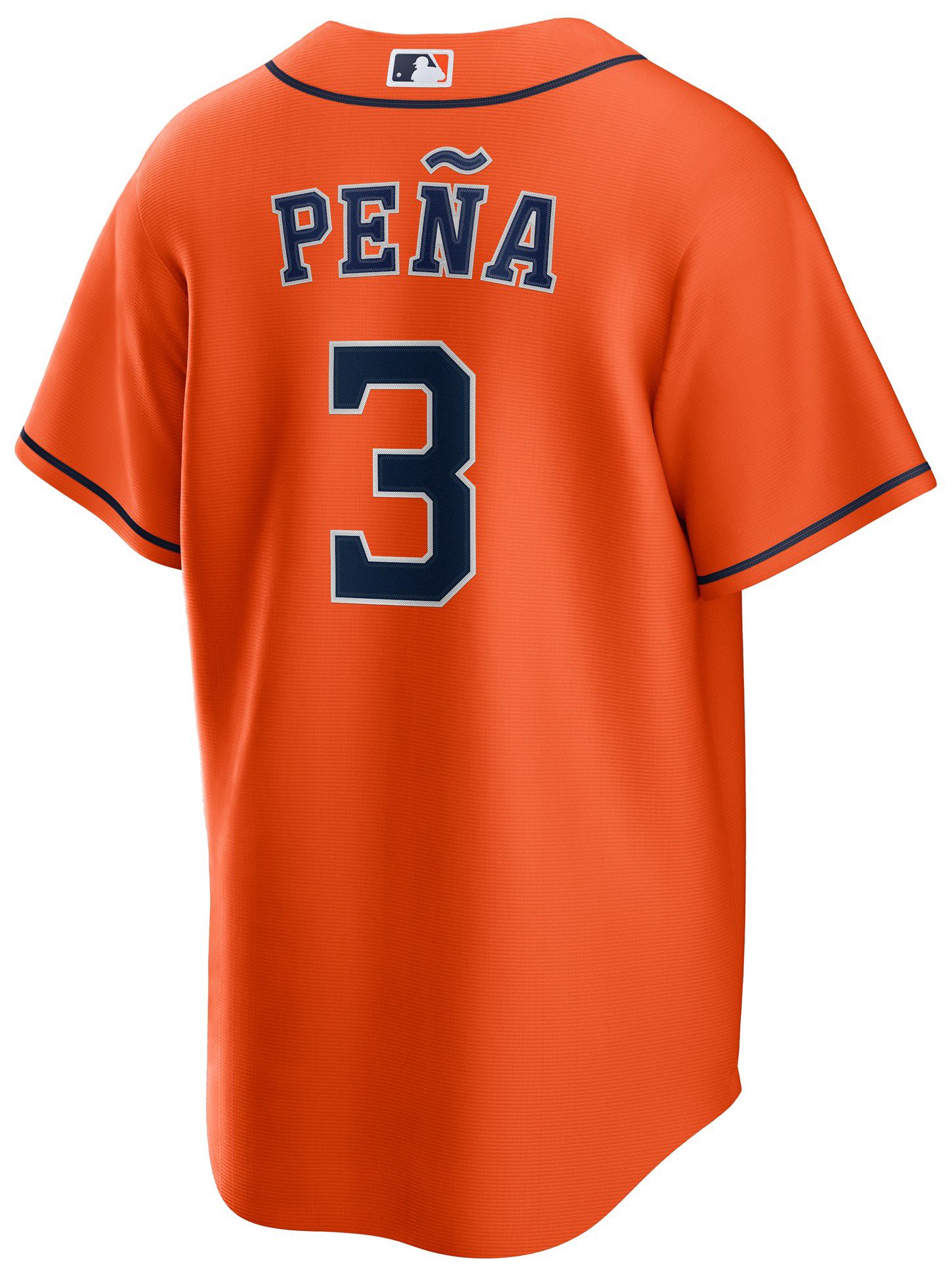 Nike Adult Houston Astros Jeremy Peña #3 Orange Replica Jersey product image