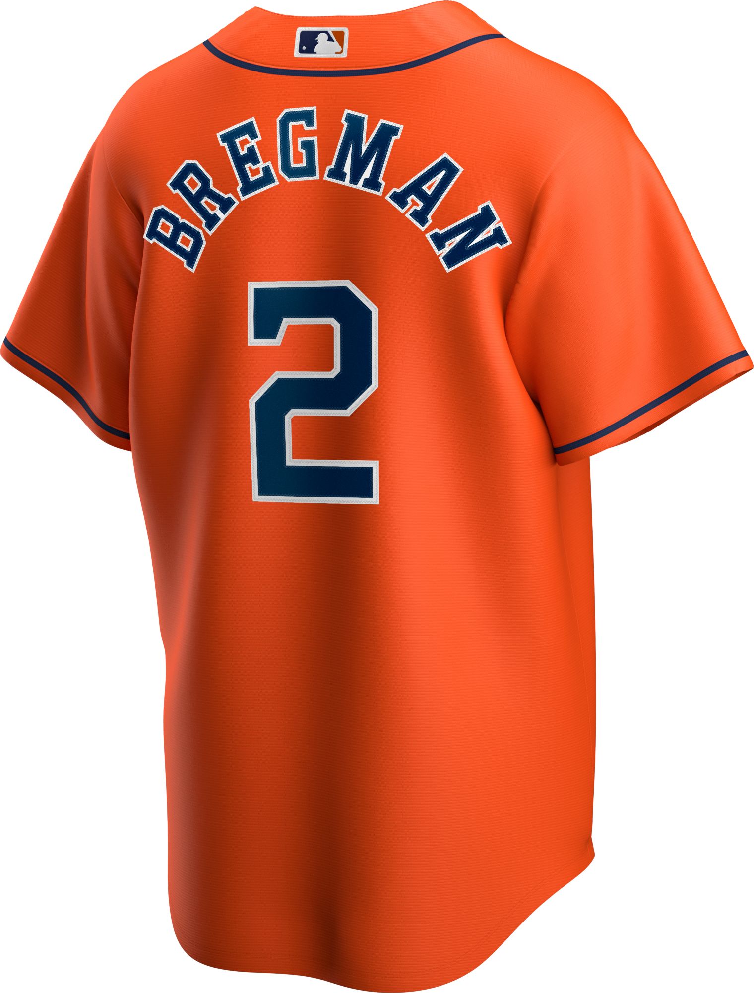 Nike Men's Replica Houston Astros Alex Bregman #2 Orange Cool Base Jersey product image