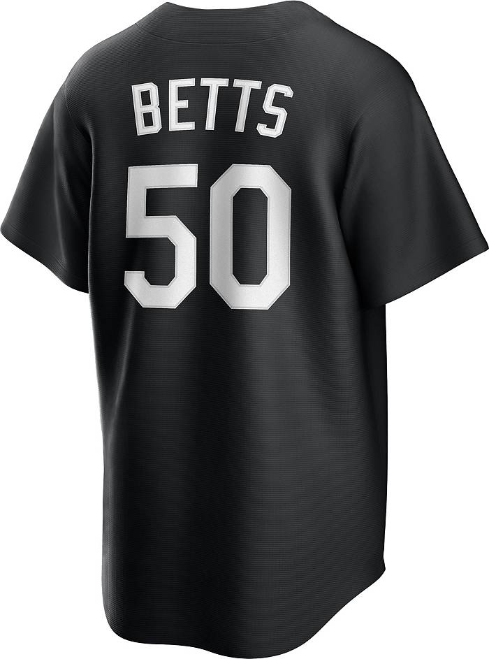 Nike Youth Replica Los Angeles Dodgers Mookie Betts #50 Cool Base Gray  Jersey