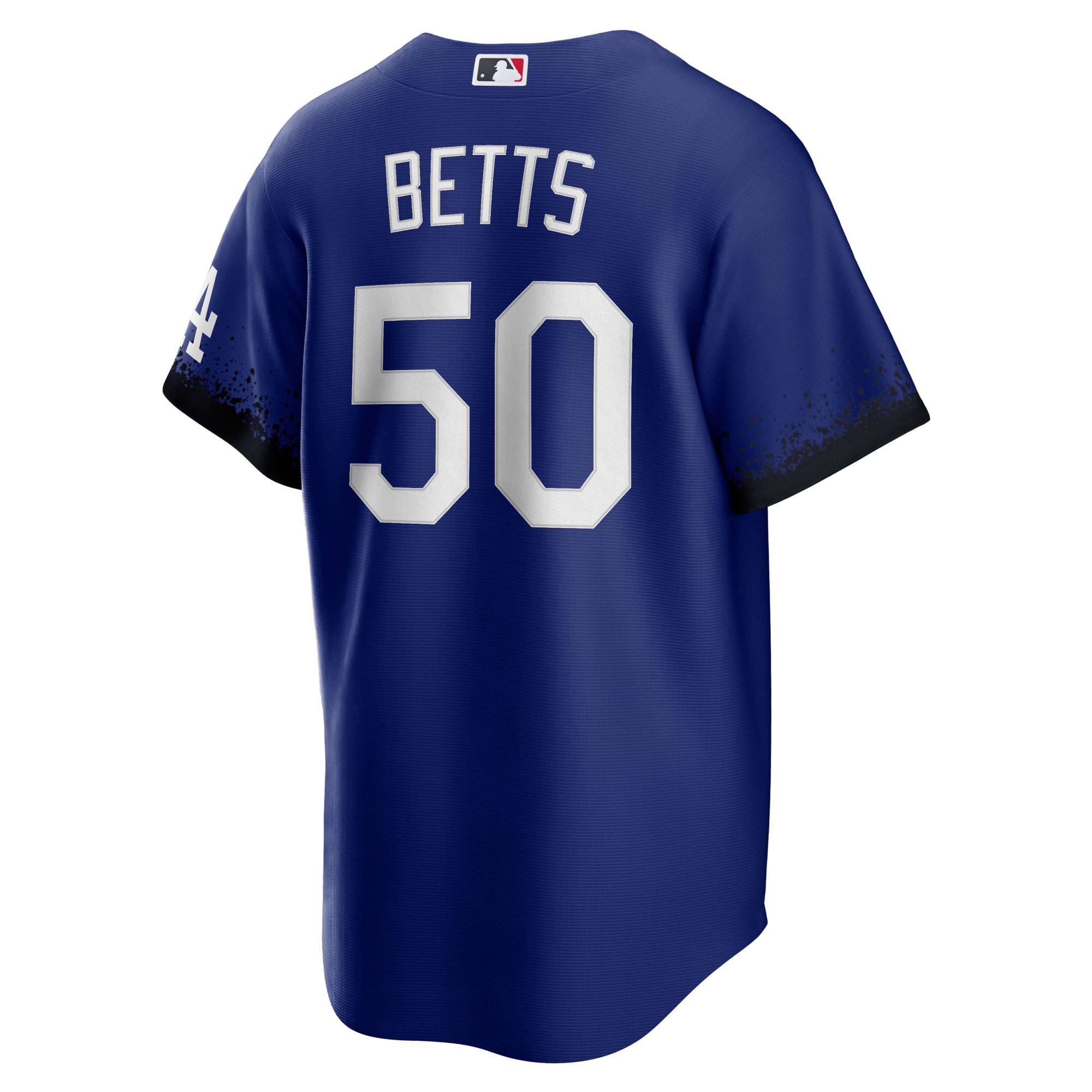 Nike Men's Los Angeles Dodgers Mookie Betts #50 Royal 2021 City Connect Cool Base Jersey product image