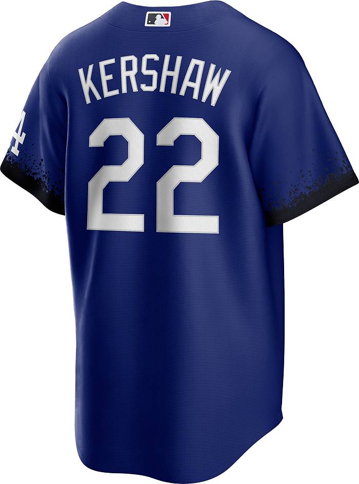 Nike Men's Los Angeles Dodgers Clayton Kershaw #22 2022 City Connect Cool  Base Jersey