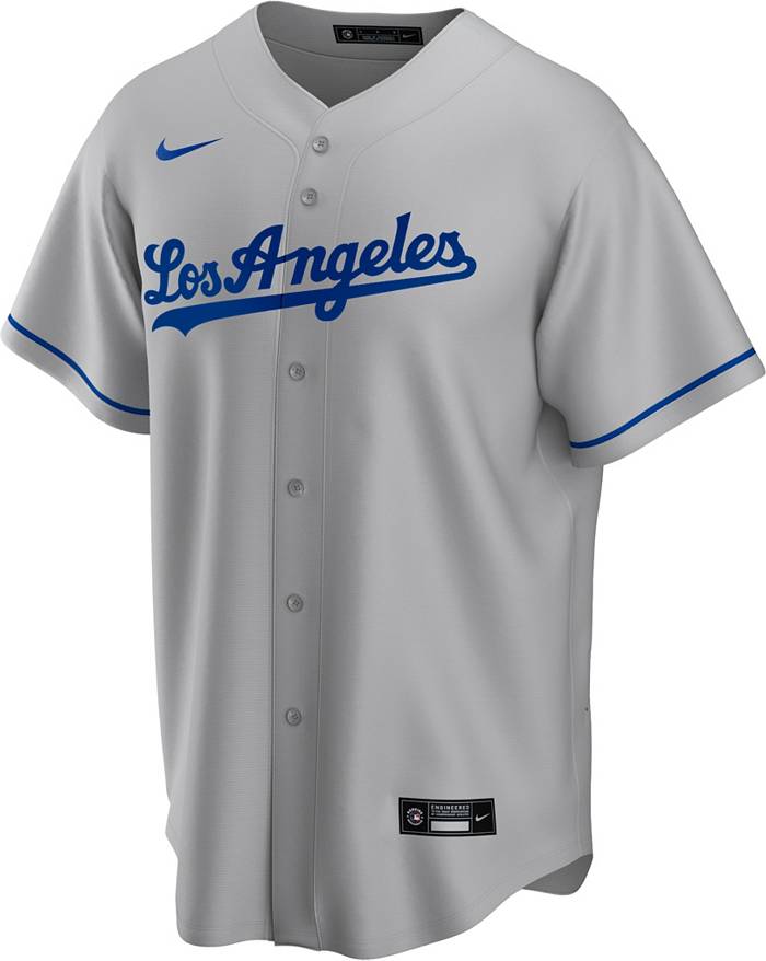 Nike Youth Replica Los Angeles Dodgers Mookie Betts #50 Cool Base Gray Jersey