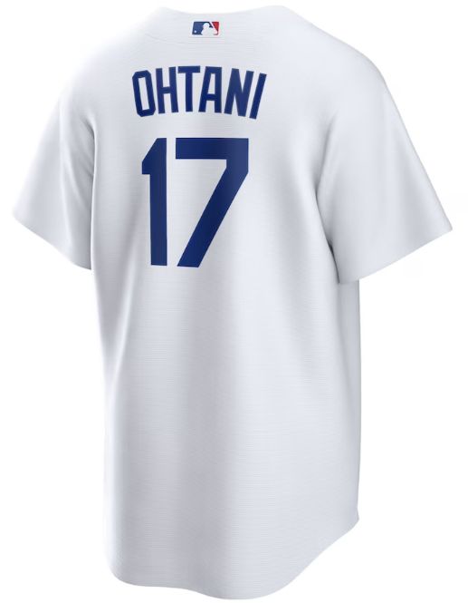 Nike Men's Los Angeles Dodgers Shohei Ohtani #17 White Cool Base Jersey