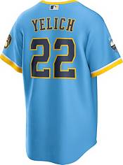 Nike Men's Milwaukee Brewers 2022 City Connect Christian Yelich #22 Cool  Base Jersey