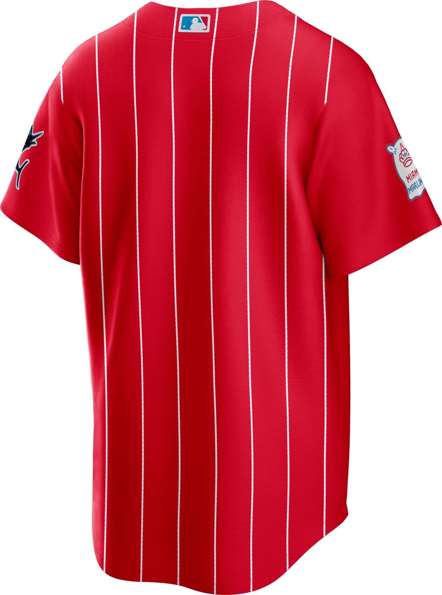 Nike Men's Miami Marlins Red 2021 City Connect Cool Base Jersey product image