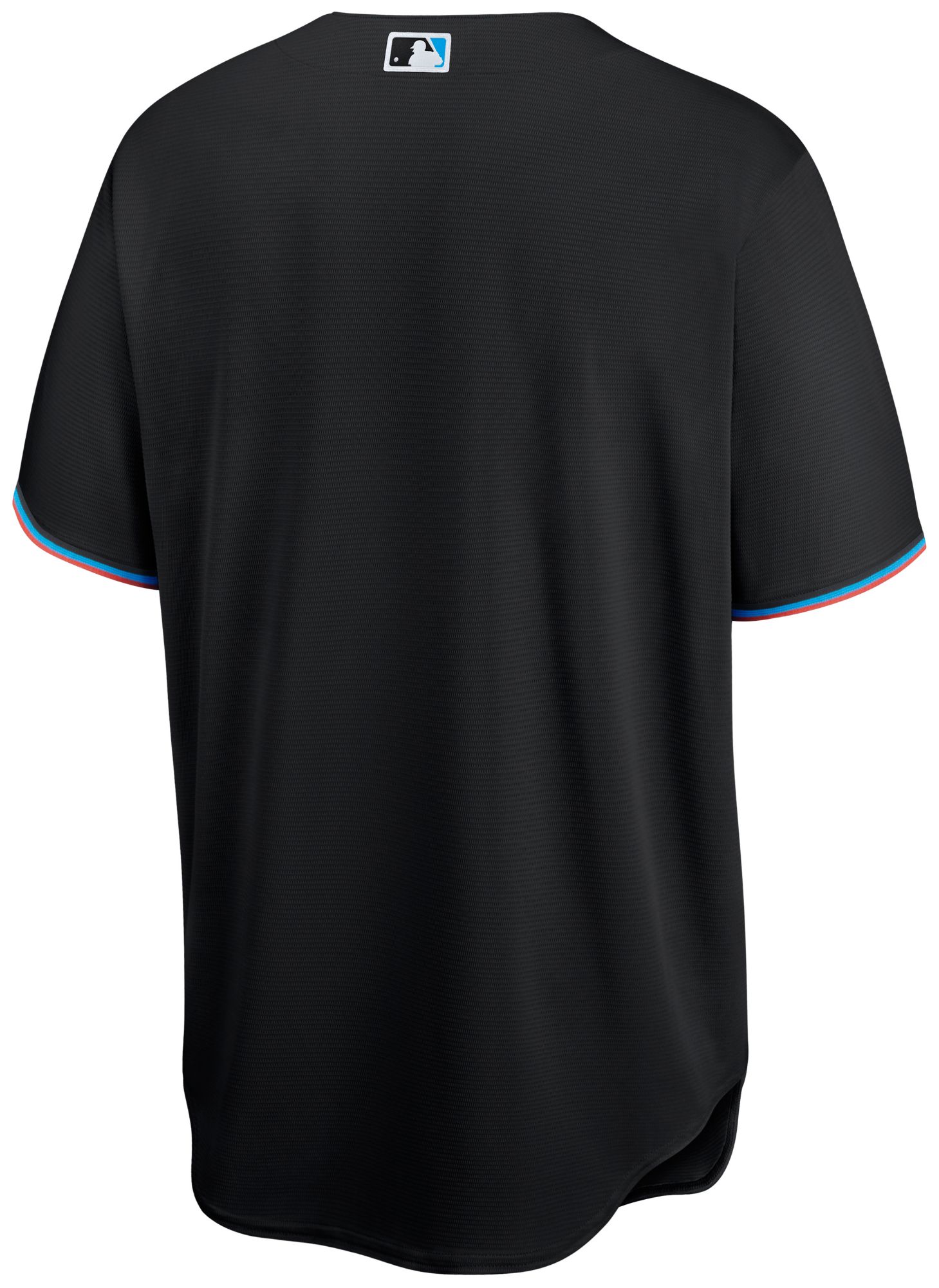 Nike Men's Miami Marlins Black Blank Replica Alternate Cool Base Jersey product image