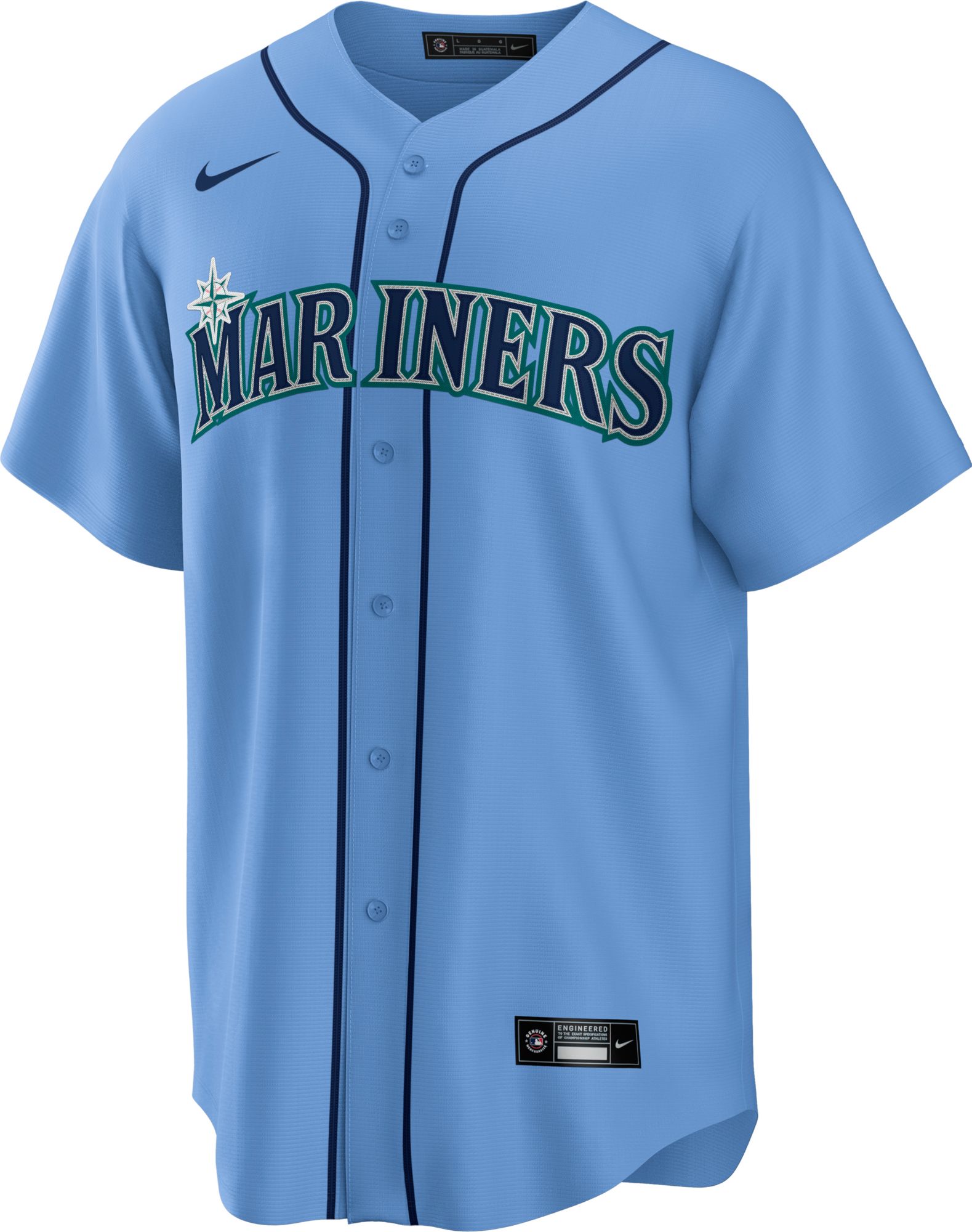 Nike Men's Seattle Mariners Julio Rodríguez #44 Blue Alternate Cool Base Jersey