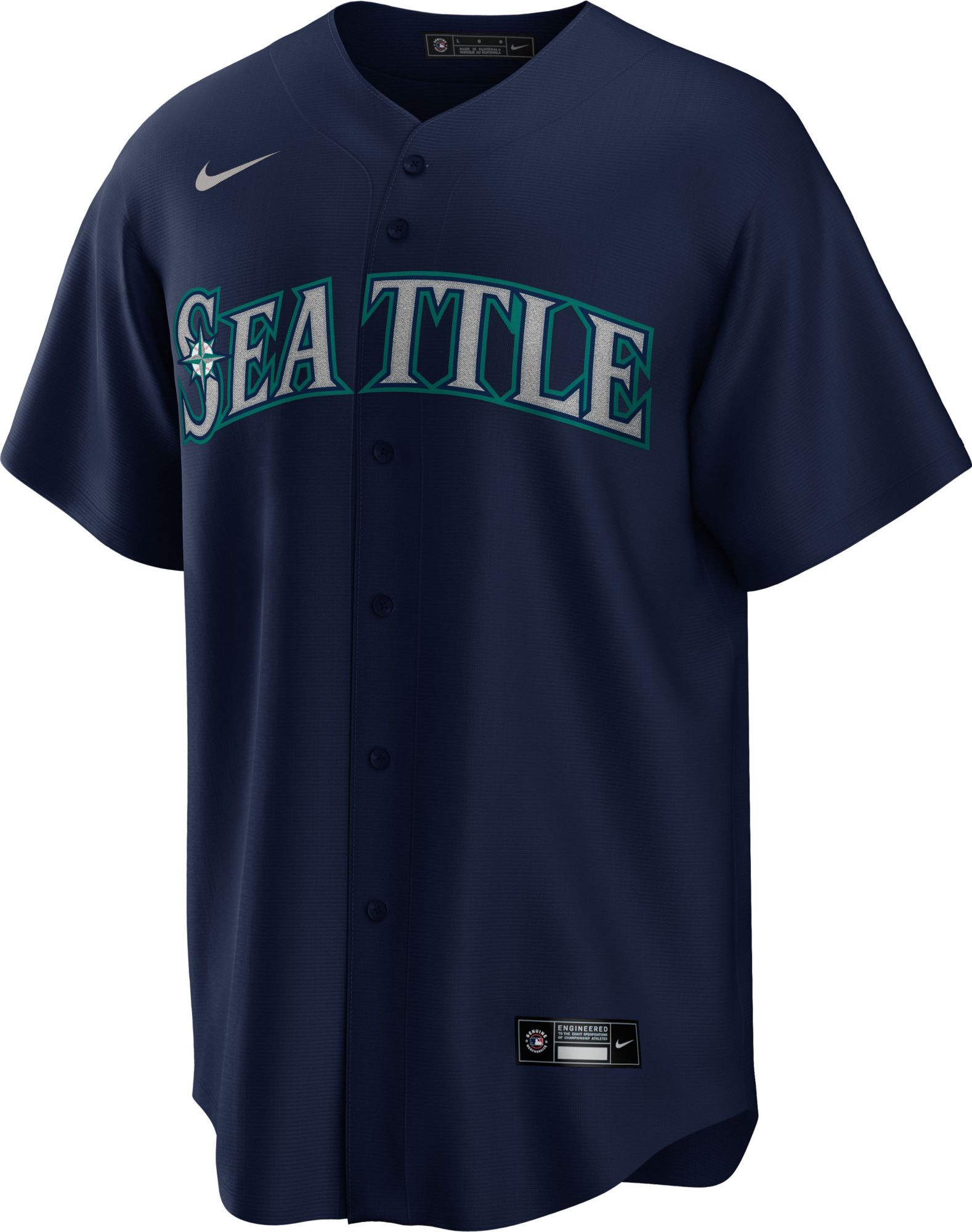 Nike Men's Seattle Mariners Julio Rodríguez #44 Navy Cool Base Alternate Jersey