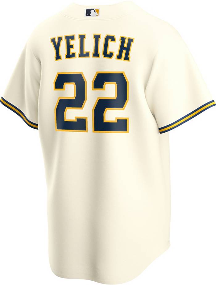 Milwaukee Brewers #22 Christian Yelich Mlb Golden Brandedition White Jersey  Gift For Brewers Fans - Dingeas