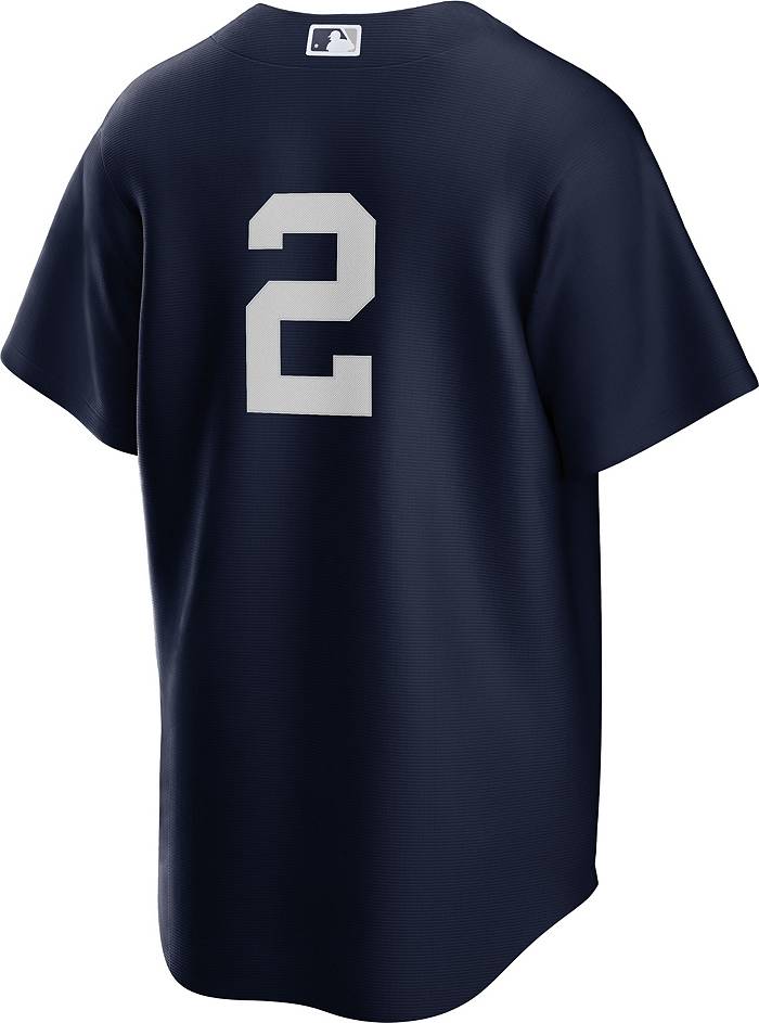 Derek Jeter Yankees Nike Jersey Youth Medium Blue White #2 New York Alt MLB  NY