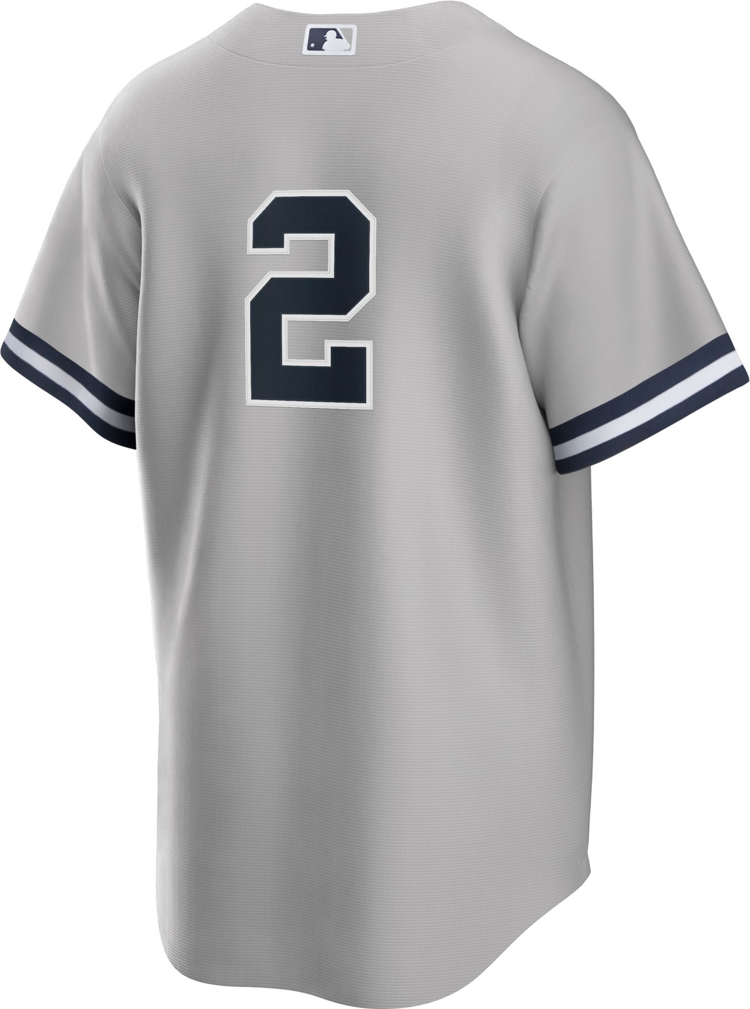 Nike Men's New York Yankees Derek Jeter #2 Gray Cool Base Jersey product image
