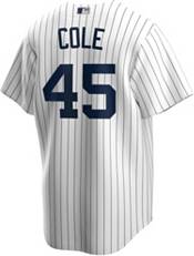 Nike Men's Replica New York Yankees Gerrit Cole #45 Cool Base White Jersey product image