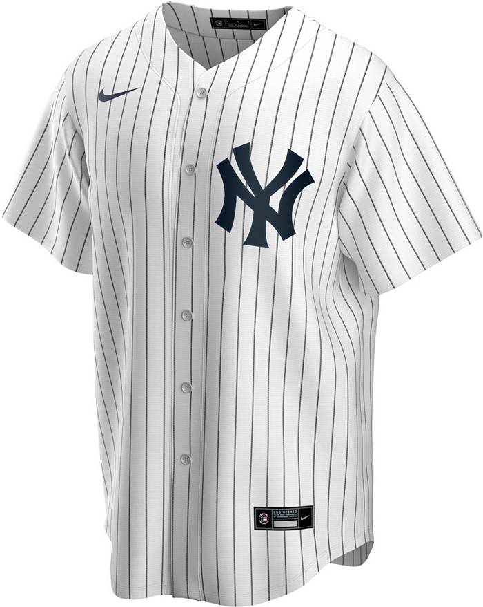 Nike / Men's Replica New York Yankees Aaron Judge #99 Navy Cool Base Jersey