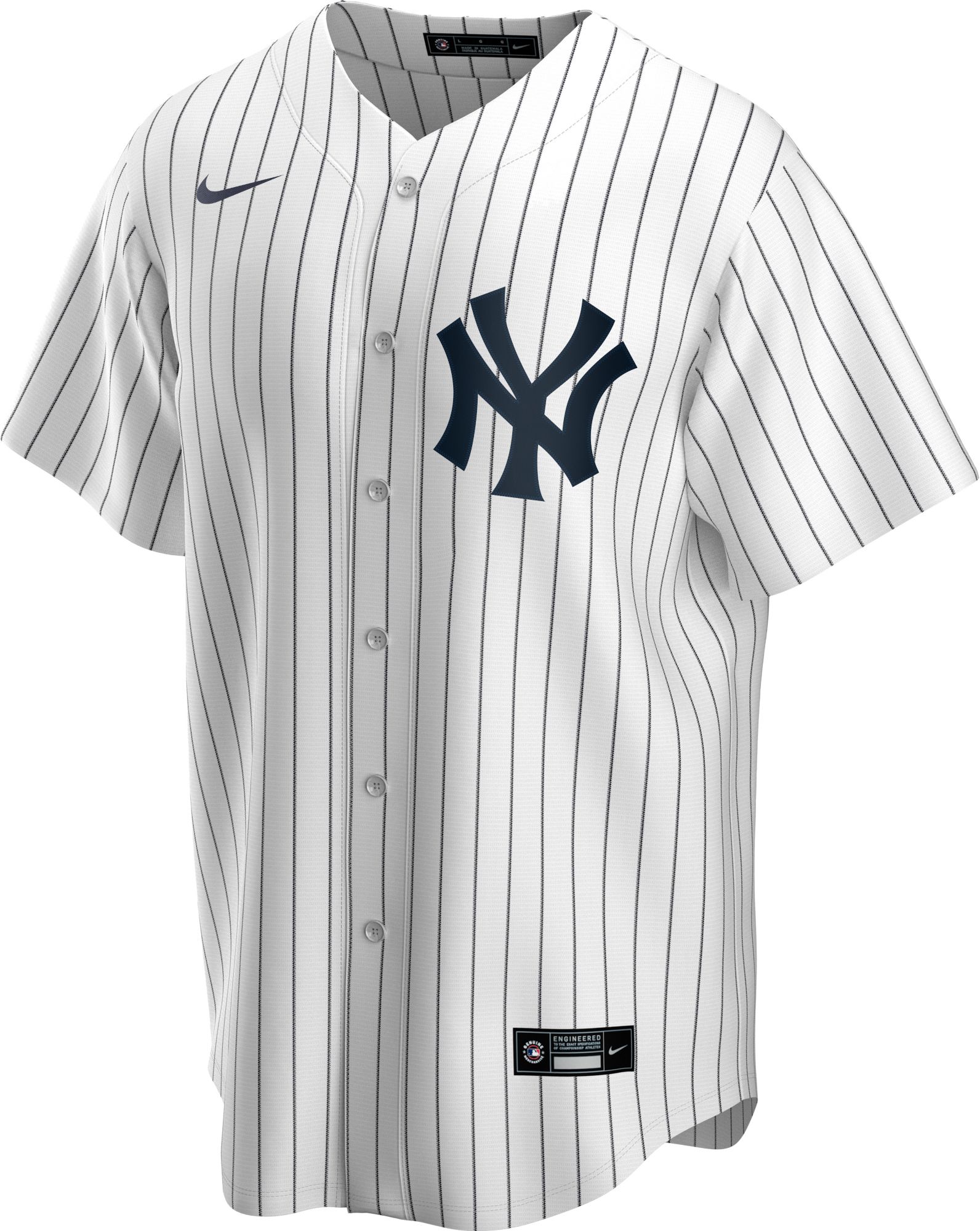 Nike Men's Replica New York Yankees Aaron Judge #99 White Cool Base Jersey