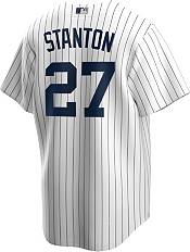 New York Yankees #27 Giancarlo Stanton Camo Realtree Collection Cool Base  Stitched MLB Jersey in 2023