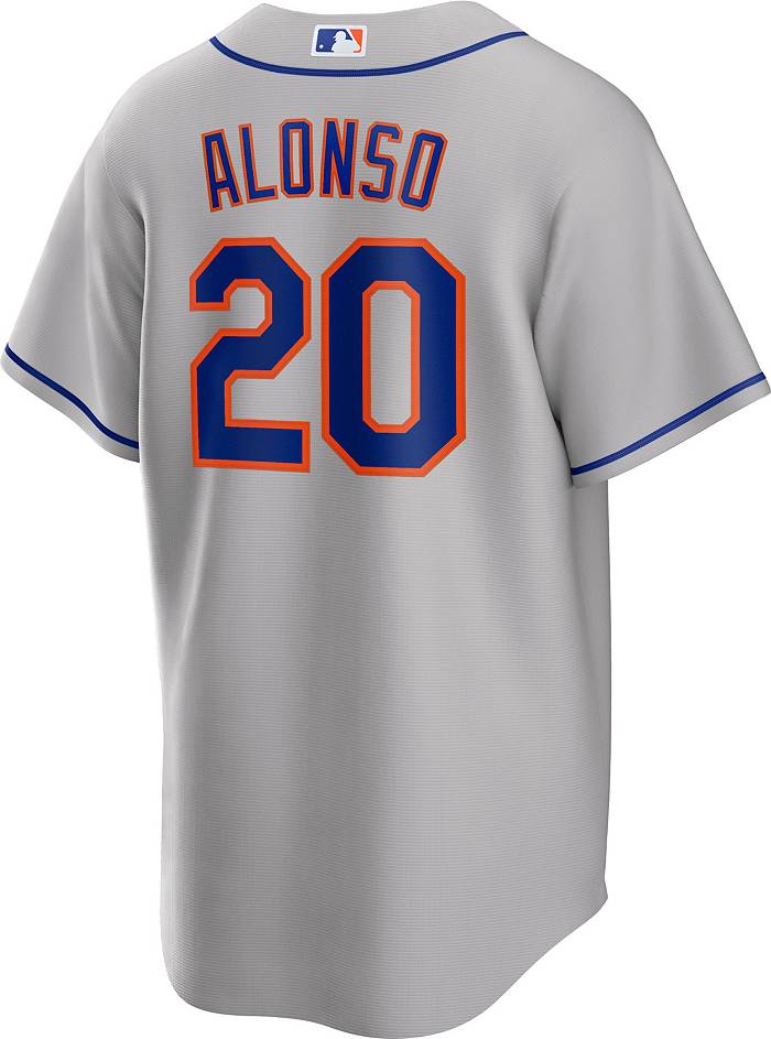 Nike MLB Official Replica Road Jersey New York Mets Grey - Team Base Grey