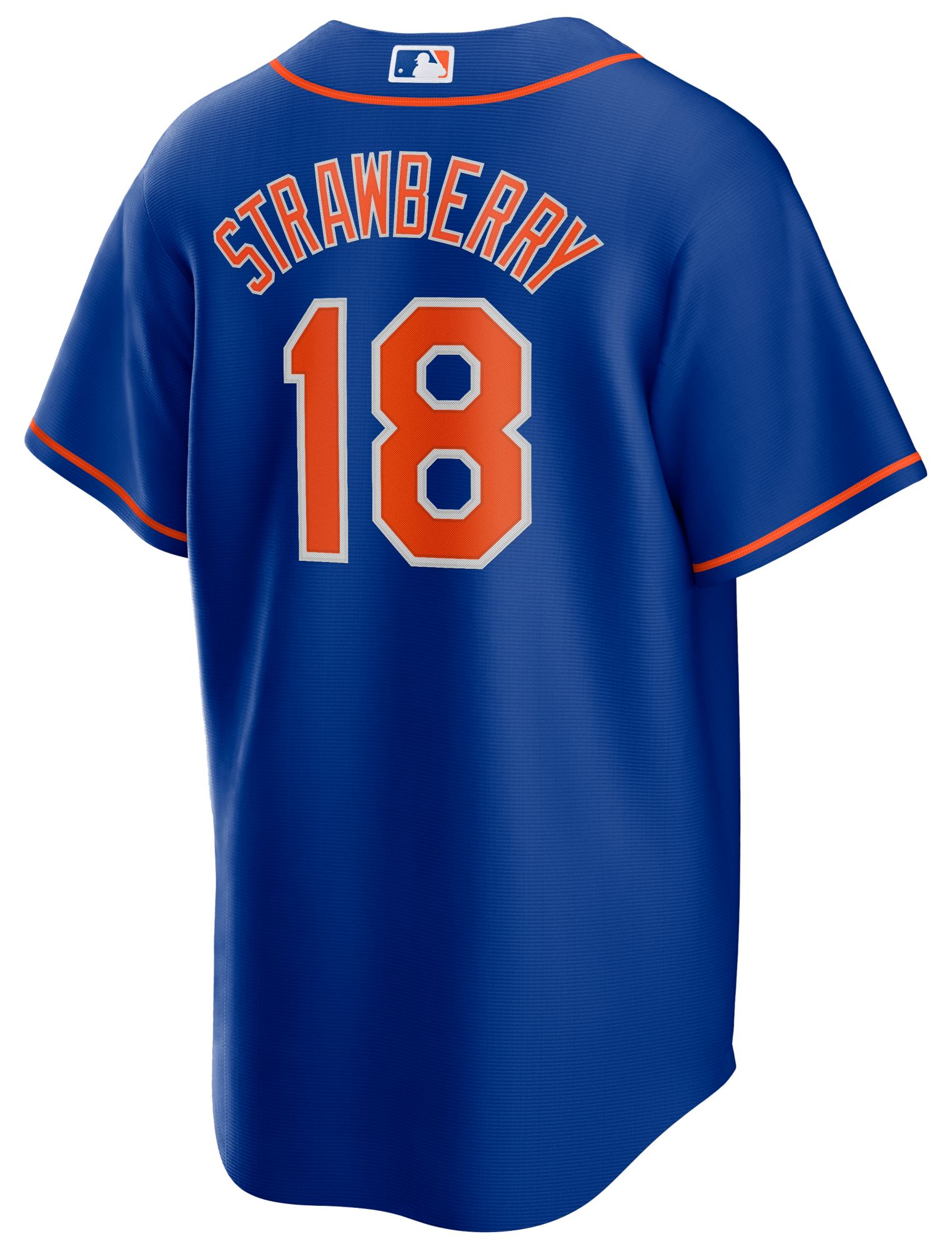 Nike Men's Replica New York Mets Darryl Strawberry #18 Blue Cooperstown Cool Base Jersey product image
