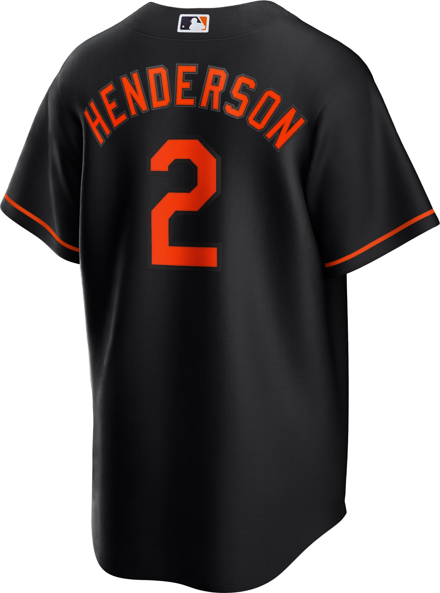 Nike Men's Baltimore Orioles Gunnar Henderson #2 Black Cool Base Jersey product image