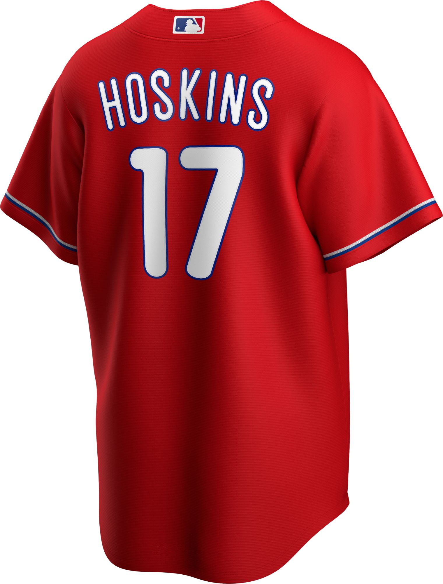 Nike Men's Replica Philadelphia Phillies Rhys Hoskins #17 Red Cool Base Jersey product image